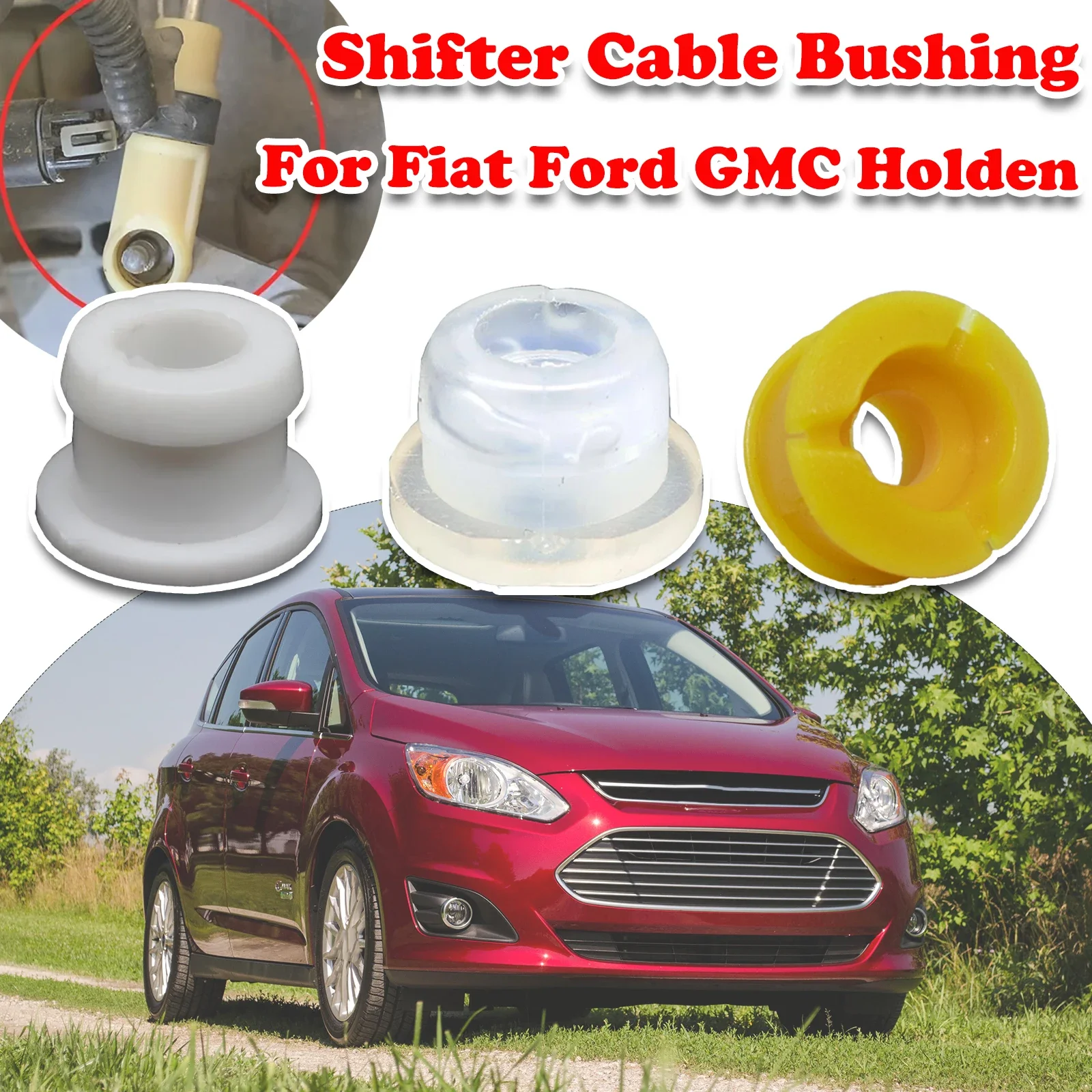 

3 kinds For Fiat 500L Ford C-Max GMC Envoy XL Holden Trax Shifter Cable Bushing Gear End Connector Fix Sleeve Grommet Repair Kit