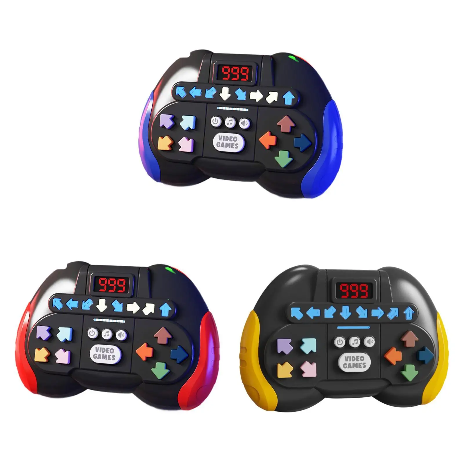 Rhythm Game Machine Brain Training Toy Palm Game Machine for Party Favors Valentines Gift Christmas Birthday Gifts Children