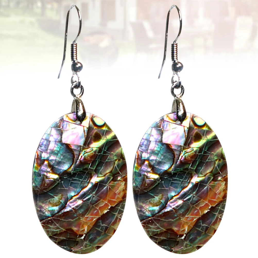 

Shell Earrings Abalone Dangler Fashionable Jewelry for Woman Lady Ear Accessories Beautiful Design Natural Shine