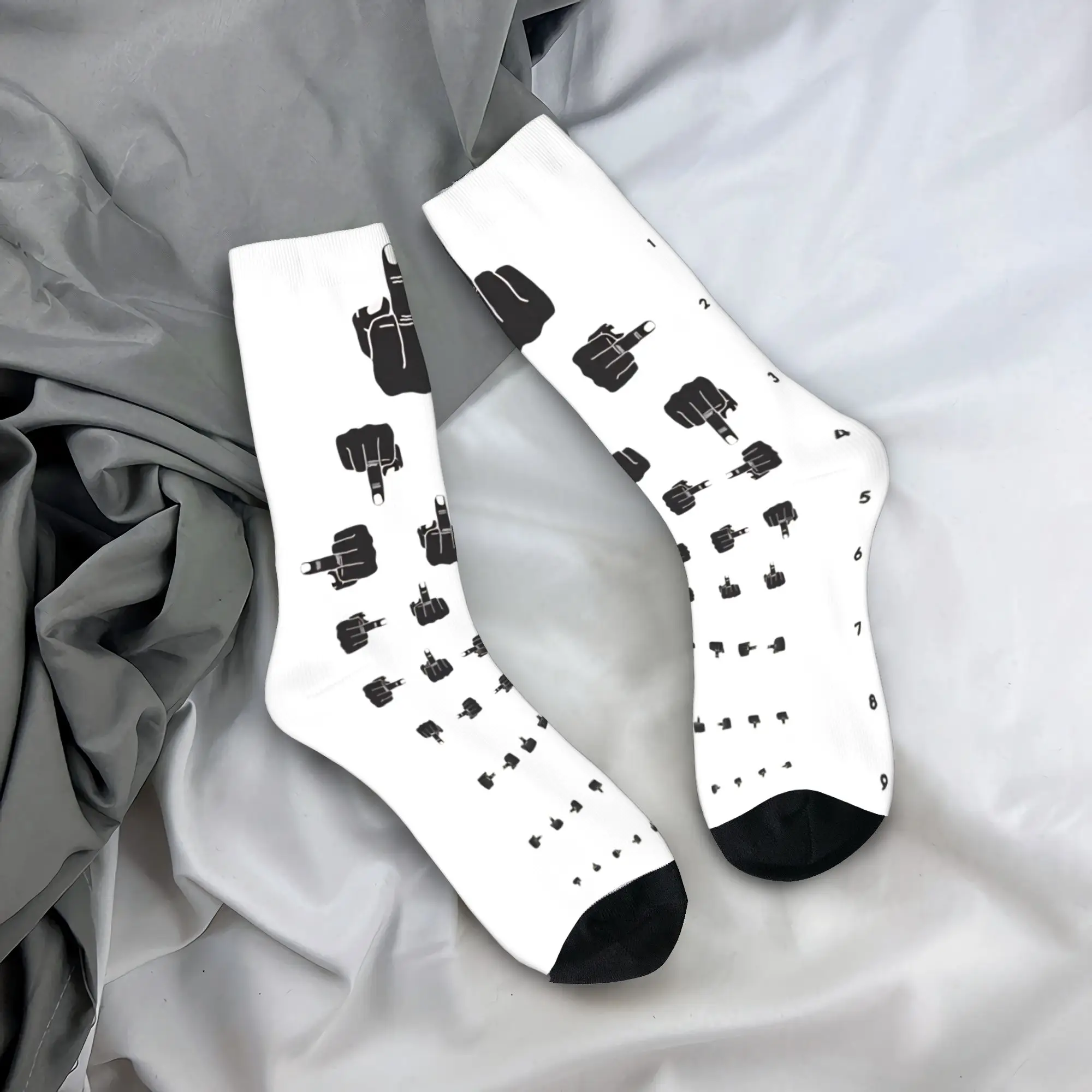 

Чулки для тестирования среднего пальца, мужские носки, теплые мягкие модные носки, осенние спортивные противоскользящие дизайнерские носки для бега, подарок