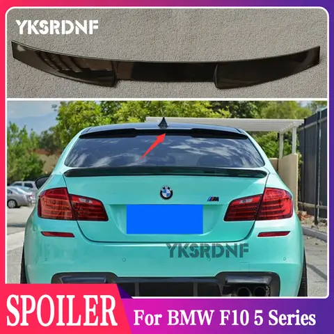 ABS 플라스틱 프라이머 컬러 리어 윈도우 루프 스포일러, 자동차 액세서리, BMW F10 5 시리즈, 528i, 535i, 550i, 2011-2017
