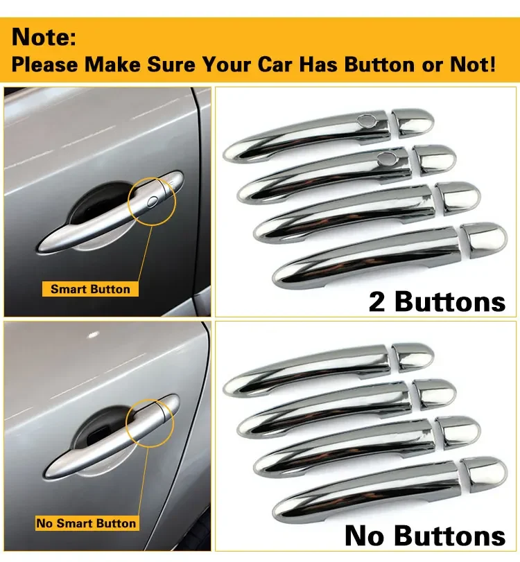 For Renault Captur Luxurious Chrome Door Handle Covers Accessories Stickers Car Styling 2013 2014 2015 2016