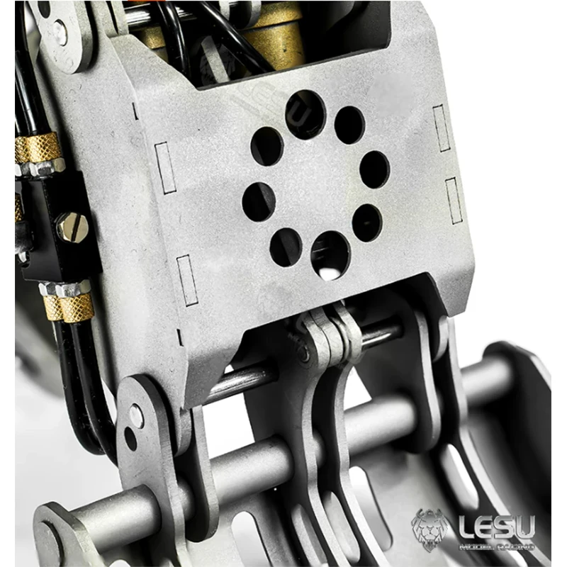 RC 1/14 LESU Bagger-Modell, Vollmetall-Aufsätze, Mechanischer Greifer mit 360°-Drehung ° Drehgelenk für Tamiya Tripper DIY-Teile – Detail 6
