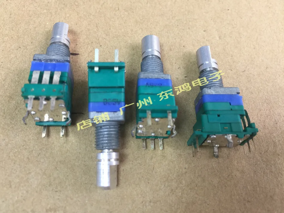 2PCS/LOT ALPS Alps type EC09 encoder with switch 20, positioning 20 pulse shaft length 15mm