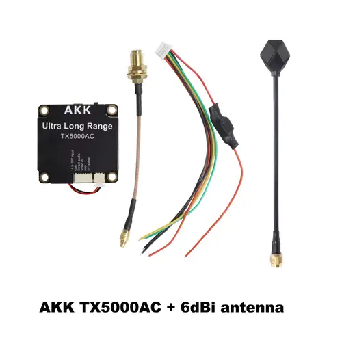 AKK FPV VTX TX5000AC Ultra Long Range 96CH 5W 4.9G-6G Ultra Wide Band Video Transmitter - Image 8