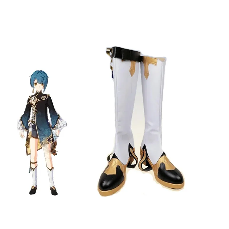 

NewAnime Game Genshin Impact Xingqiu Cosplay Shoes Boots Halloween Carnival Cosplay Costume Accessories2025
