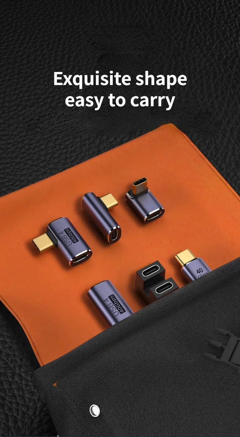 USB C Adapter USB3.2 Type-C Adapter USB4 Adapter 40Gbps Data transfer PD100W Quick Charge 8K@60Hz Compatible with Thunderbolt