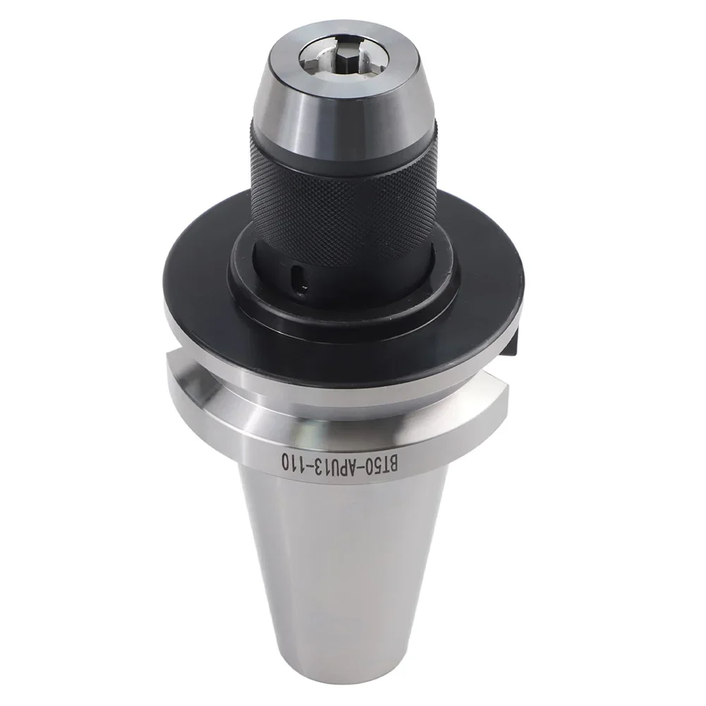 BT50 APU13 110 Self Tightening Drill Chuck Collet Tool Holder Integrated Three Jaw Hardened Gap Claws 40CR HRC50