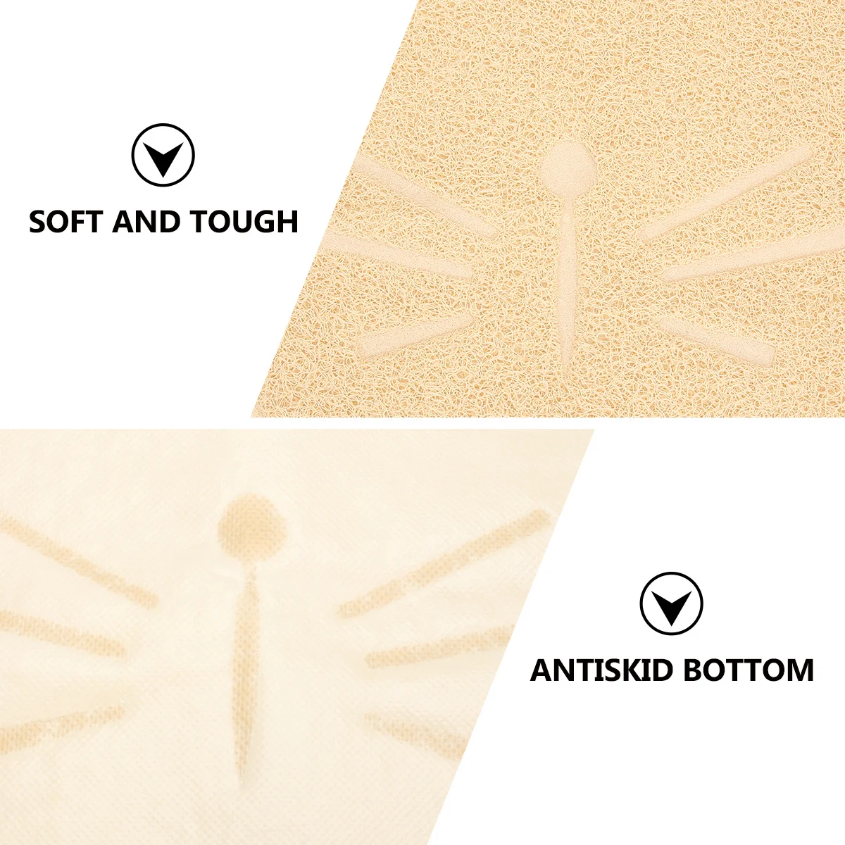 

Cat Litter Mat Waterproof Anti-Slip Splash-Proof Cat Face Shaped Cushion Wear Resistant Floor Protector Claw Grinding Pet Supply