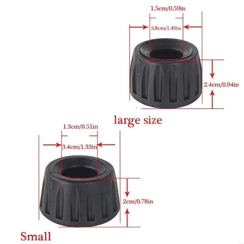 28TE Replacement NonSlip Rubber Feet for 33mm 37mm Camera Tripods Offering Secure