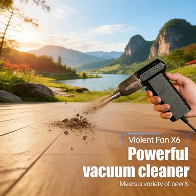 

Вентилятор для кемпинга X6 Hurricane Fan, 800 тыс. об/мин, 150 Вт, 53 м/с, 6000 мАч, быстрая зарядка Type-C