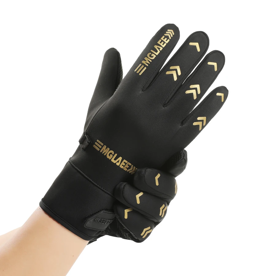 قفازات شتوية جديدة للرجال لعام 2025 لركوب الدراجات النارية شاشة لمس حرارية مانعة للانزلاق مقاومة للماء قفازات تزلج مبطنة بالصوف لركوب الدراجات #3