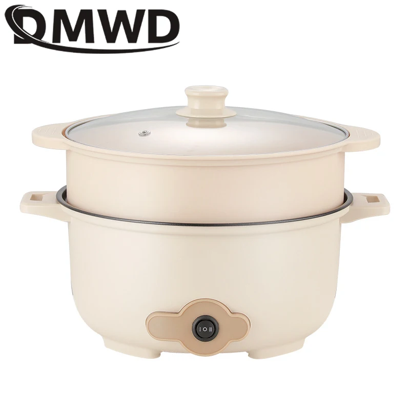 

3L Multifunctional Electric Cooker Single/Double Layer Food Steamer Hot Pot Cooking Machine Soup Noodles Non-stick Frying Pan