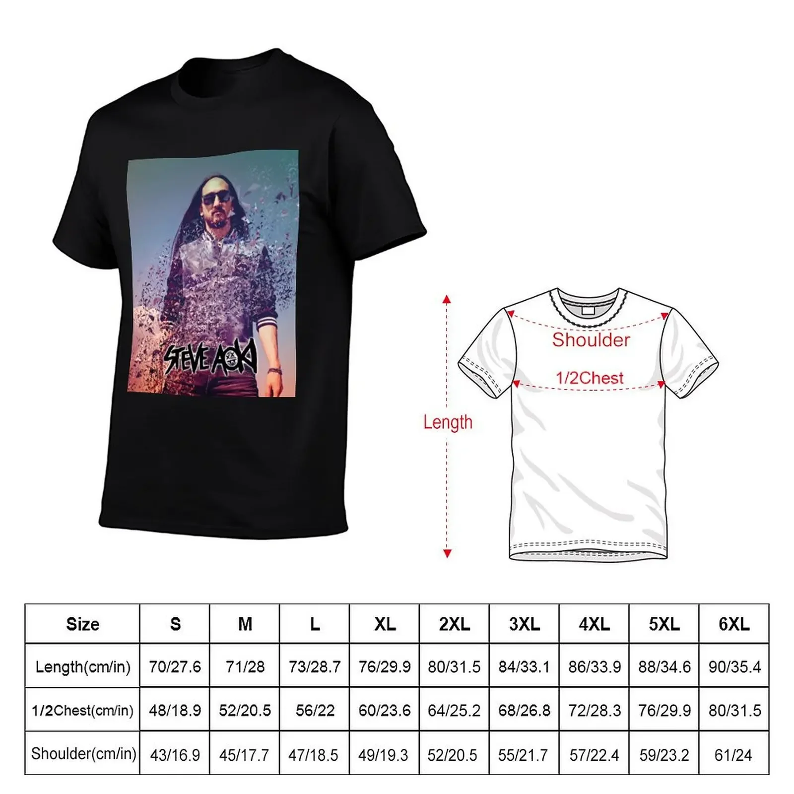 Steve Aoki T-Shirt Blouse plain vintage topping mens cotton t shirts