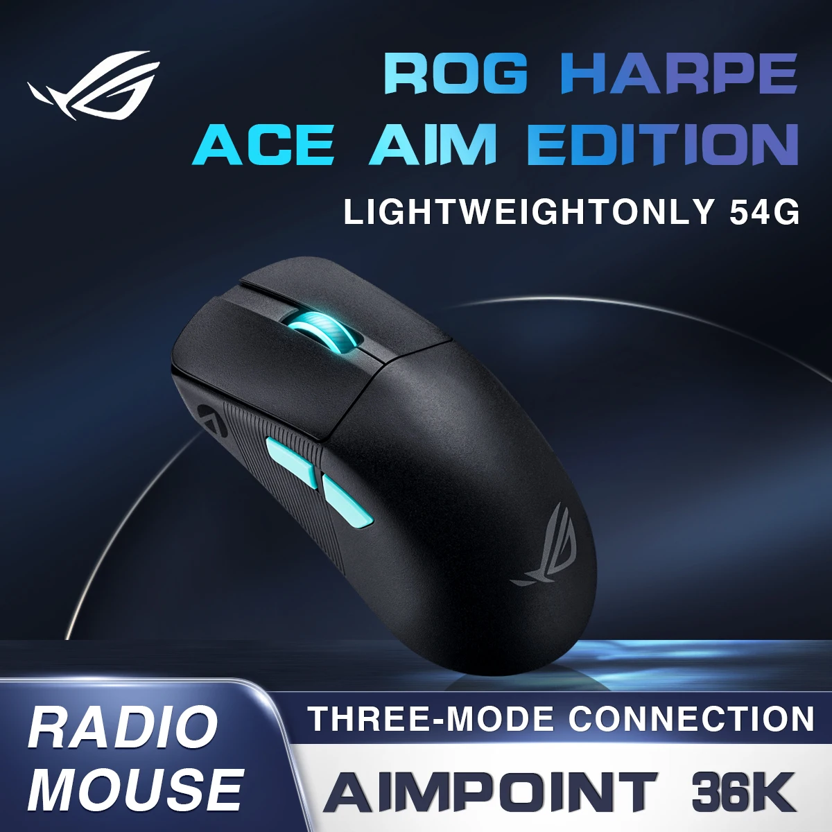 

Asus Rog Harpe Ace Aim Edition 36000DPl 50G 650IPS 2,4 ГГц Rf Bluetooth Проводная Беспроводная программируемая игровая мышь Fps аксессуары