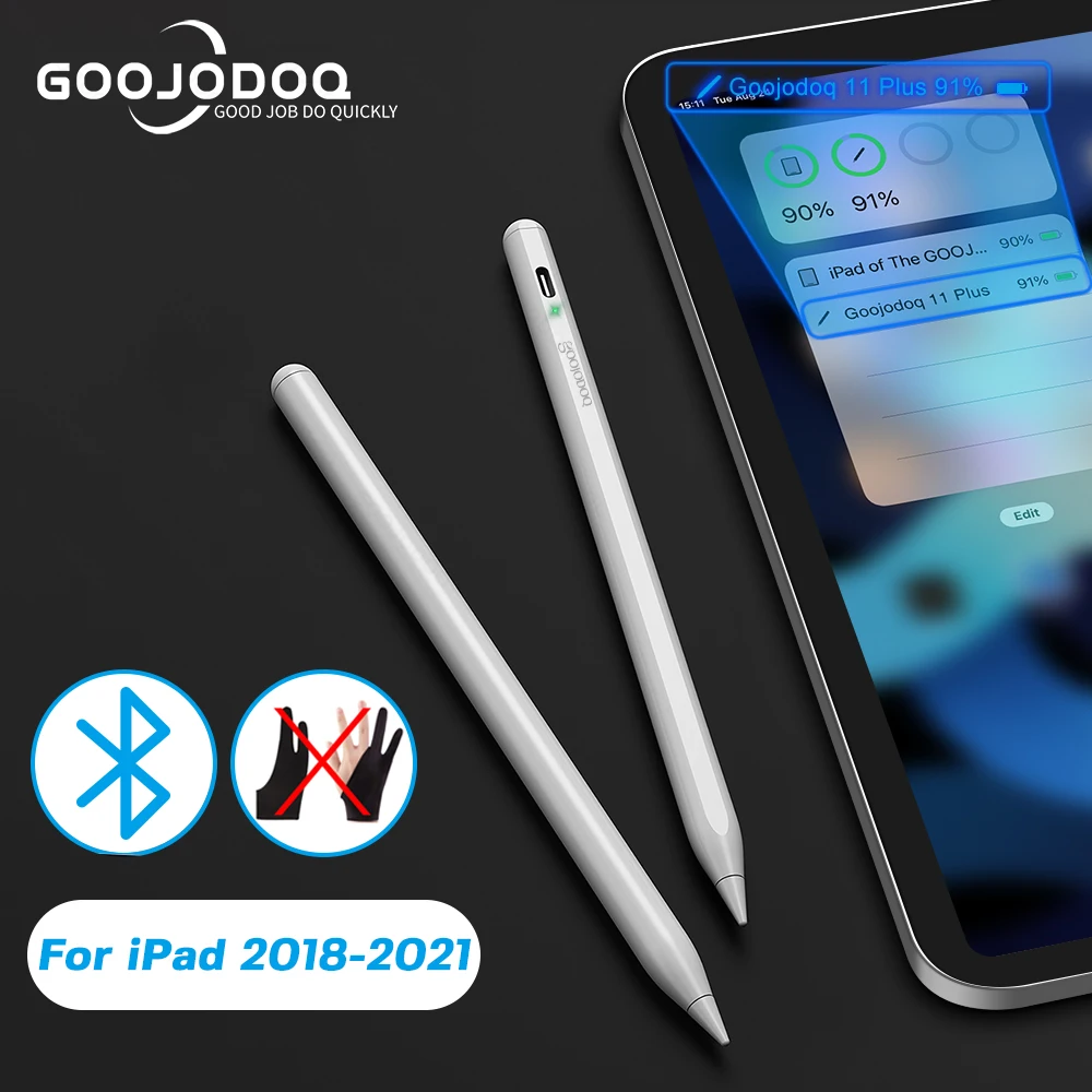 

For Apple Pencil 2 1 iPad Pencil, GOOJODOQ Bluetooth Stylus Pen for iPad Pen Pro 11 12 9 Air 4 Air 5 2018-2023 for Apple Pencil