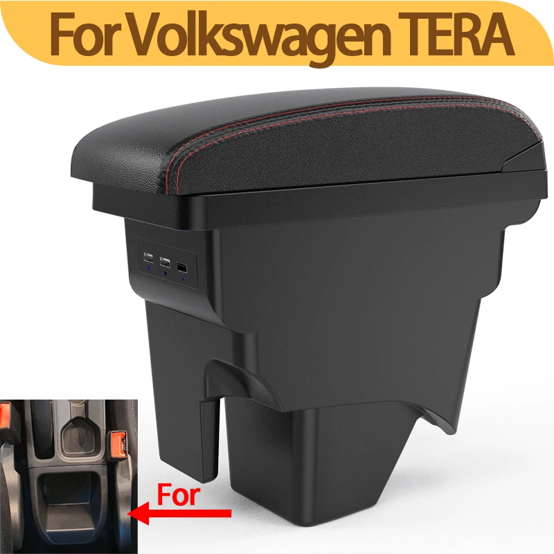 

For Volkswagen VW TERA 2025 car armrest center console interior upgrade USB storage box retrofit accessory