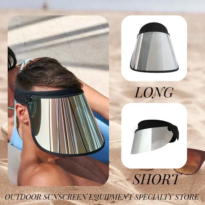 Silver Summer Golf Cap for Ladies Beauty Sun Hat UV Protect Hot Selling Luxury Pack Empty Top Breath Cooling Beach Sun Visors