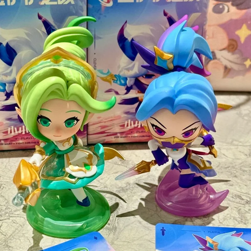 Original Teamfight Tactics Little Hero Series Game Blind Box Handwork Yasuo Ahri Unforgotten Yone Gwen Irelia Talon Model Toys