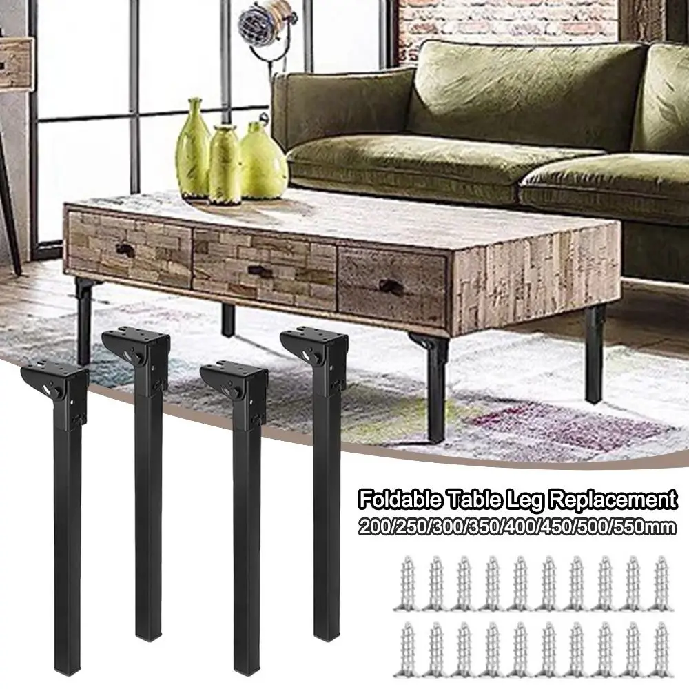 

90° Folding Table Leg Replacement Metal DIY Collapsible Table Legs Feet Bench Computer Desk Parts