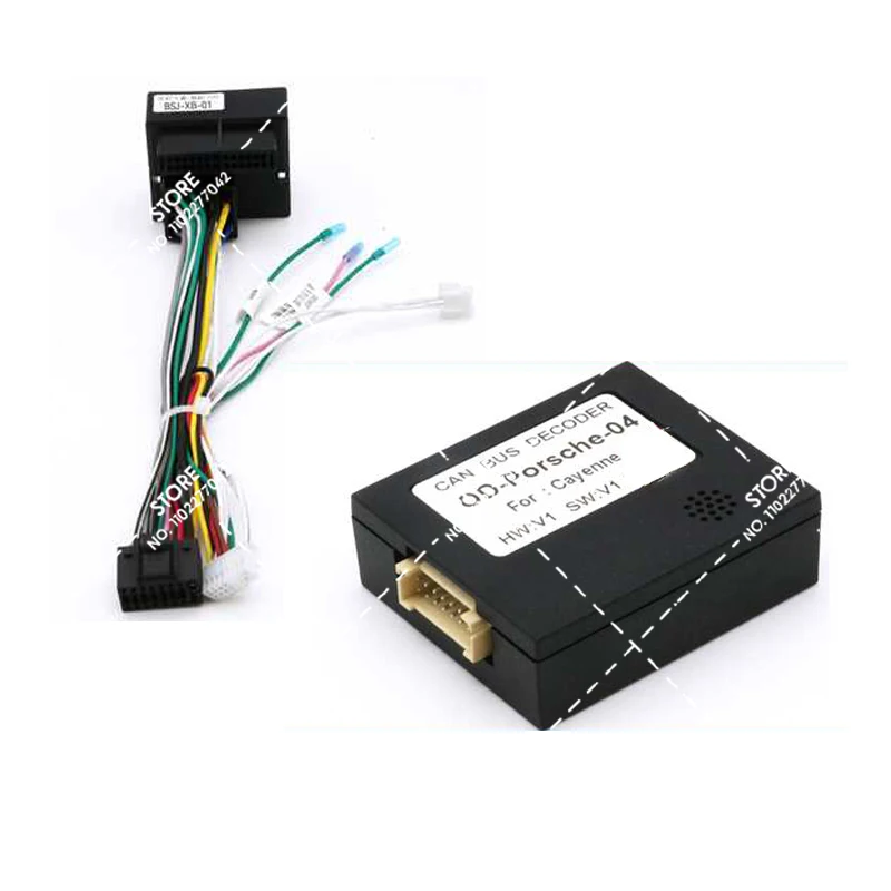 16 PIN android Canbus box OD-Porsche-04 Adaptor for PORSCHE 2003-2010 CAYENNE Cayenne Wirng Harness Cable Car radio DVD