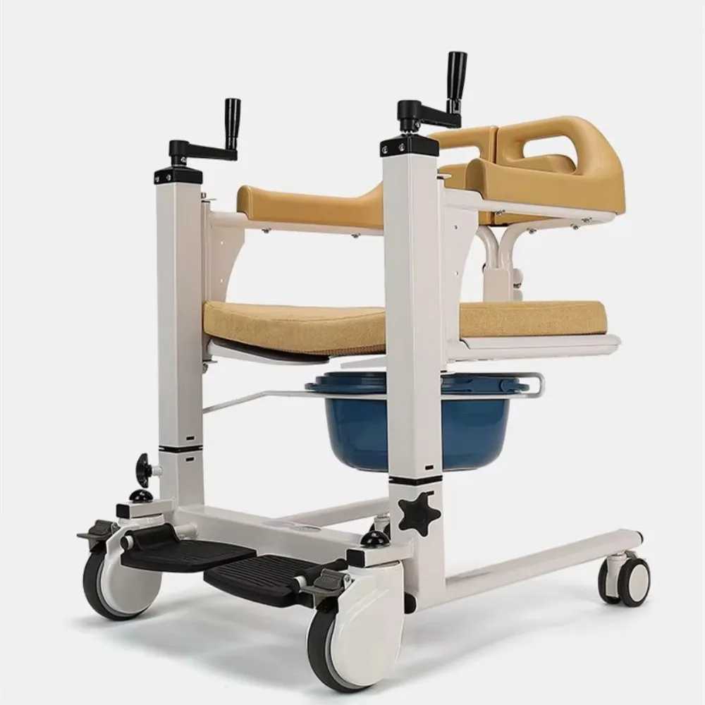 Transfer Medical Lift Patient Transport Seat Height Adjustable Commode  Transfer Lift Chair