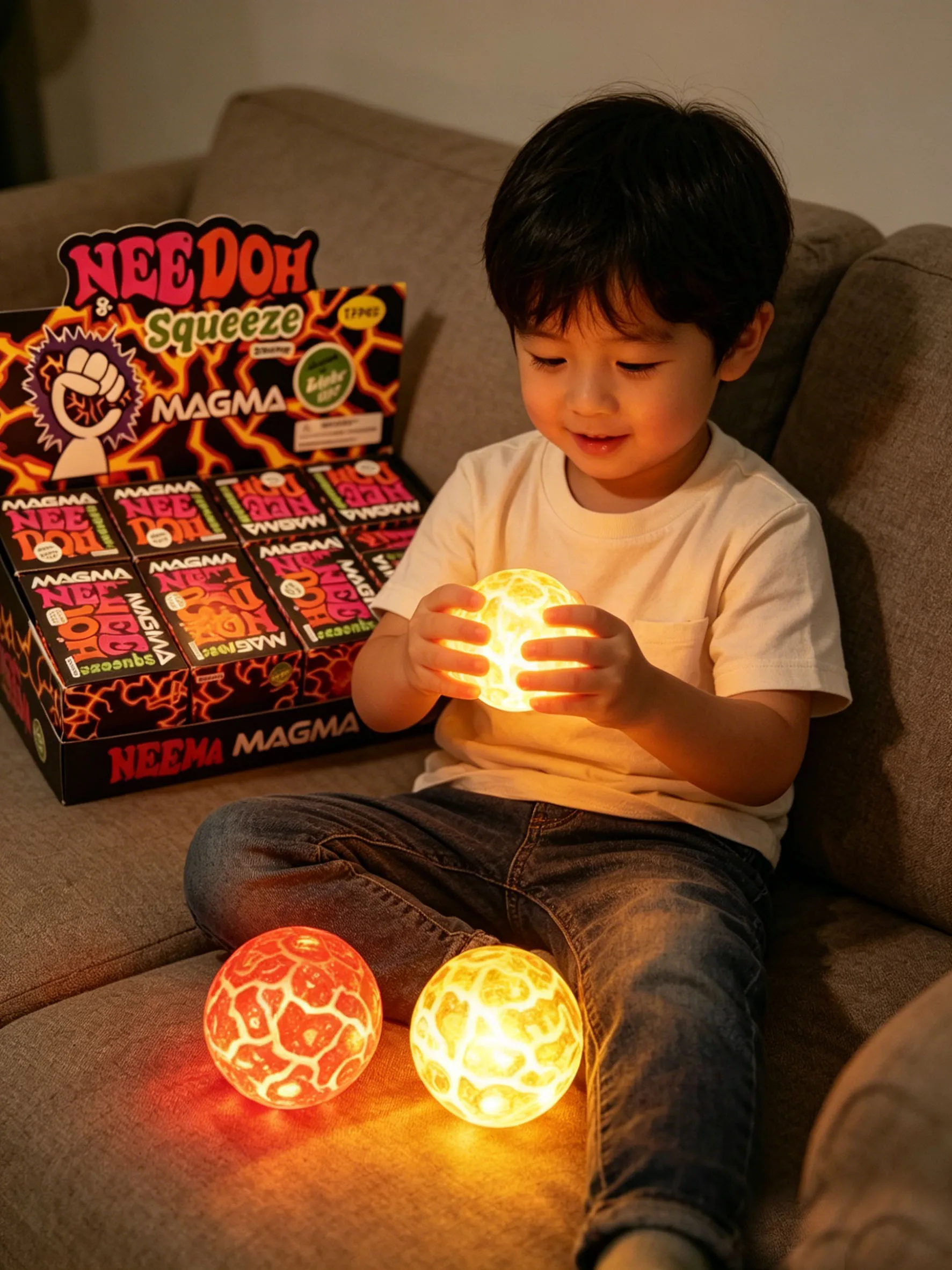 New Needoh Flash Meteorite Ball Pinch Music Decompression Maltose Decompression Artifact Slow Rebound Decompression Vent Toy