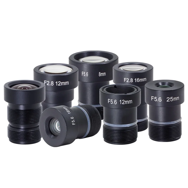 ZLKC M12 Lens 1/1.7 Inch Micro Lens 12MP High Resolution Camera Lenses F2.8 F5.6 Machine Vision 6mm 8mm 12mm 16mm 25mm