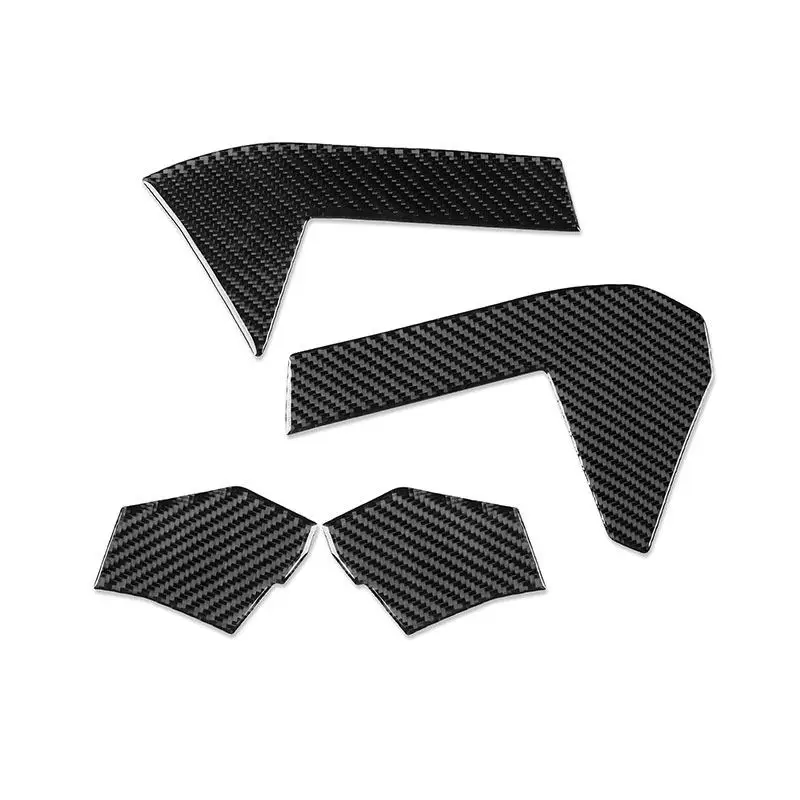 4pcs Car Interior Accessories Left Right Air Outlet Panel Trim For Audi A3 8Y S3 2021 2022 2023 2024 2025 Soft Carbon Fiber