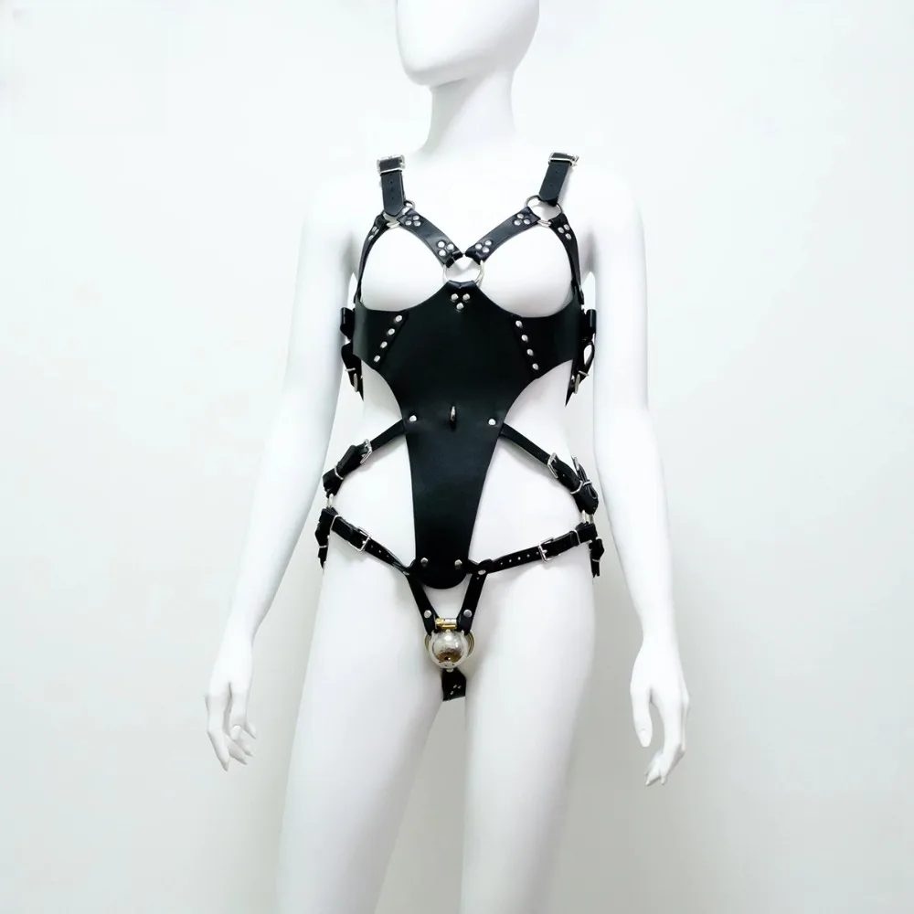 Full Body Auxiliary Restraint Harness for Men Chastity Belt Bondage Gear Original Design Black One Size Waist 96cm BDSM Sex Toys - view 2