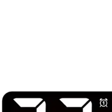 LED Alarm Clock with Generous Time Display Area Ambient Climate Sensing and Progressive Night Light Brightness Options