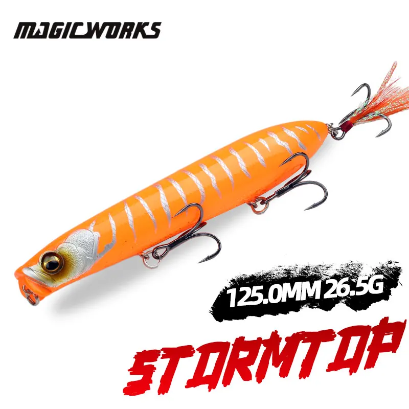 

Magic Works 125mm 26.5g Floating Pencil Fishing Topwater Walk the Dog Lure Wobblers Artificial Bait Bass Surface Walker Lures