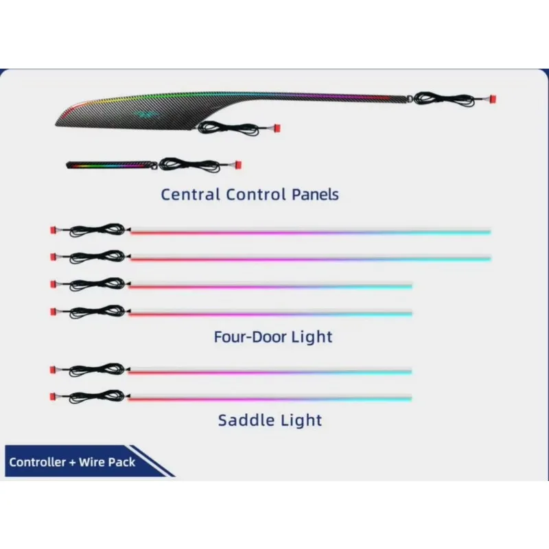 

Динамическая светодиодная подсветка салона для Audi A6 C7 12-18, декоративная LED-панель для приборной панели, комплект с 20/21 светодиодами, радужный набор