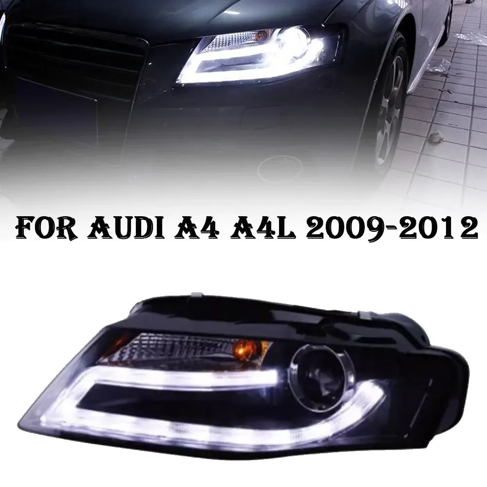 

Head Lamp for Audi A4 LED Headlight 2009-2012 Headlights A4L RS4 S4 DRL Turn Signal High Beam Angel Eye Projector Lens