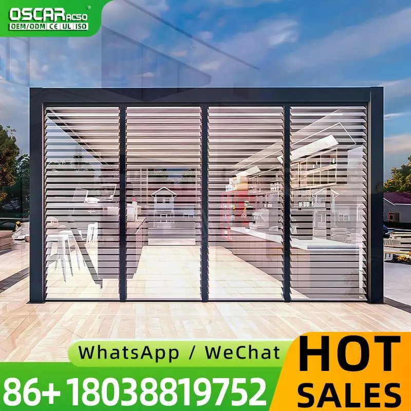 Popular Style Aluminium Sustainable Roof Pergola for Outdoor Garden Patio pergola