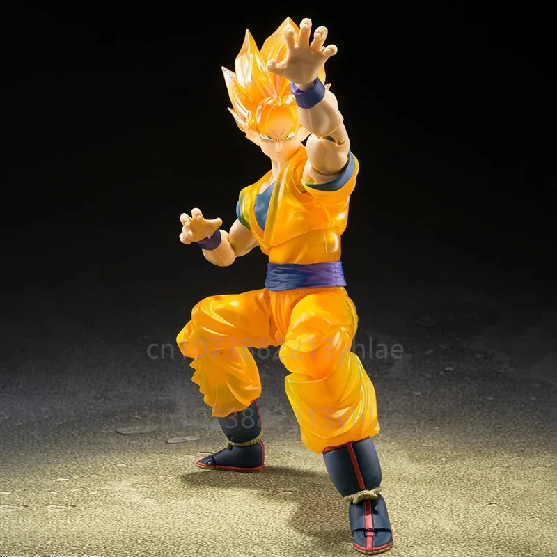 In Stock Original Bandai Dragon Ball S.h.figuarts Super Saiyan Sun Wukong Z Warrior Anime Figure Action Figures Model Toys Gift