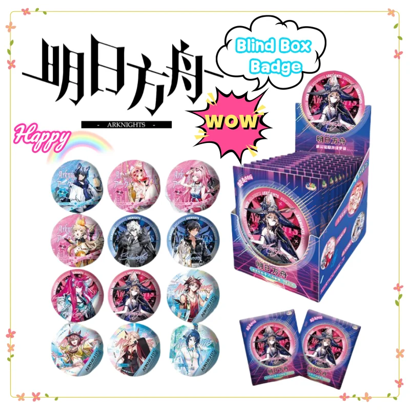 

Arknights Amiya Kal'tsit Talulah Arutorias Creative New Blind Box Tinplate Silver Onion Badge Anime Cartoon Blind Box Smoke Gift