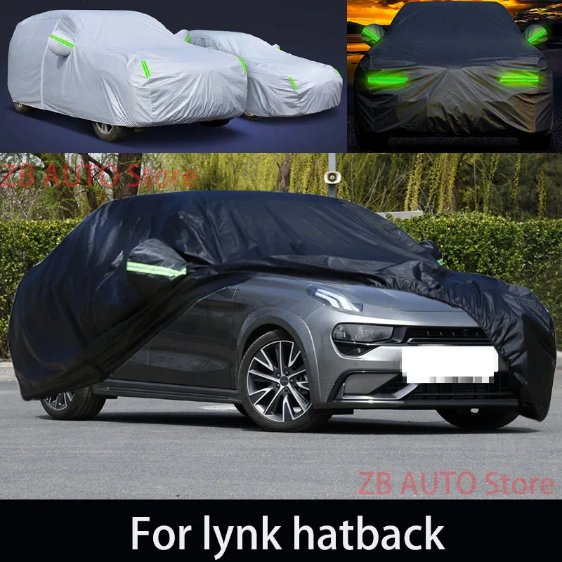 

Для lynk hatback, уличная защита, полный автомобильный чехол, снежный чехол, солнцезащитный козырек, водонепроницаемый, пылезащитный, внешние автомобильные аксессуары