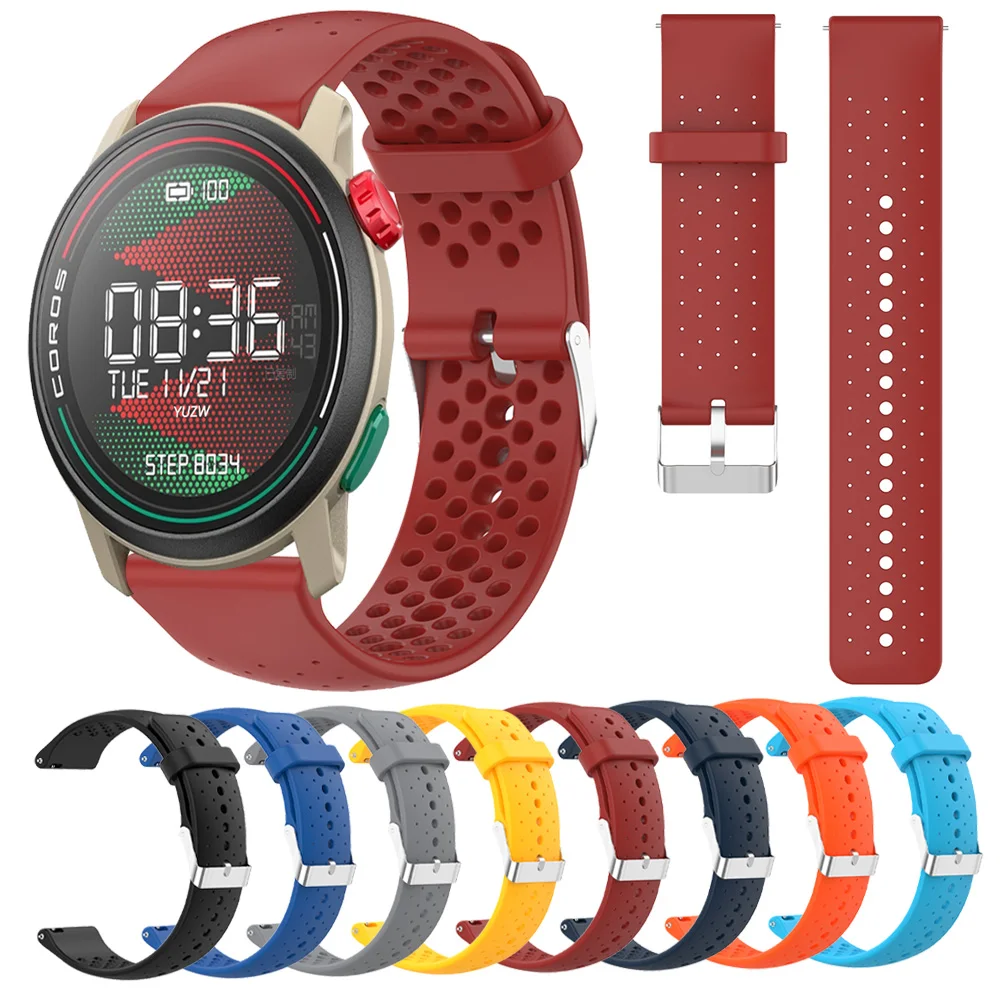 22mm 20mm Smart Watch Band For COROS APEX 2 Pro/PACE 3 2 Strap Sport Bracelet Silicone Watchband For COROS APEX 42mm 46mm Correa