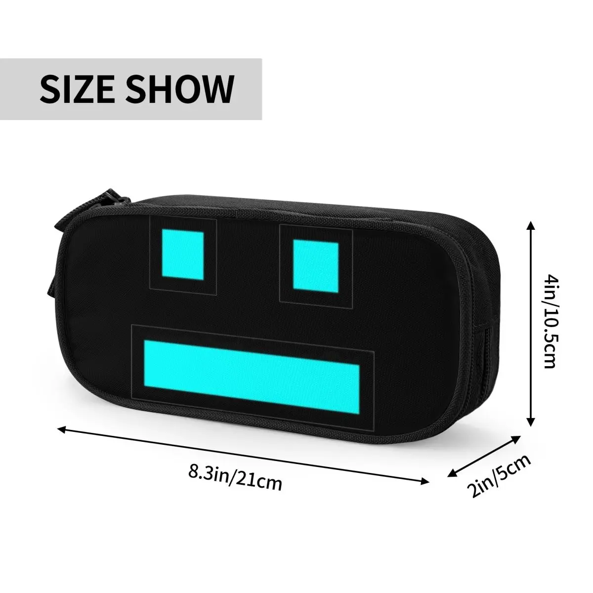 Cube Geometry Gaming Dash Pencil Case Pen Holder Bag Student Large Storage Students School Gift Pencilcases