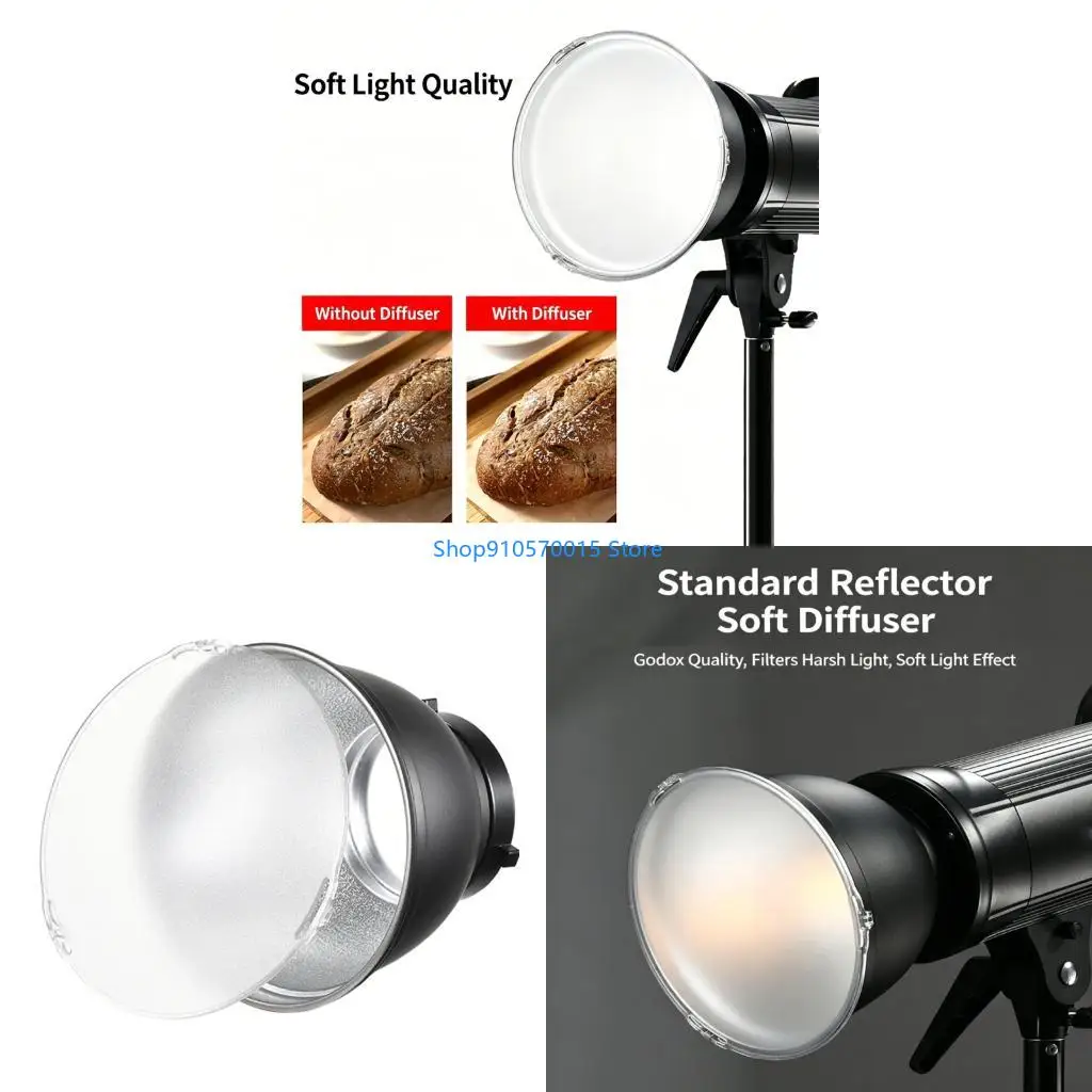B95C Standard Reflector Diffuser Lamp Shade Dish for Soft Light Photographic
