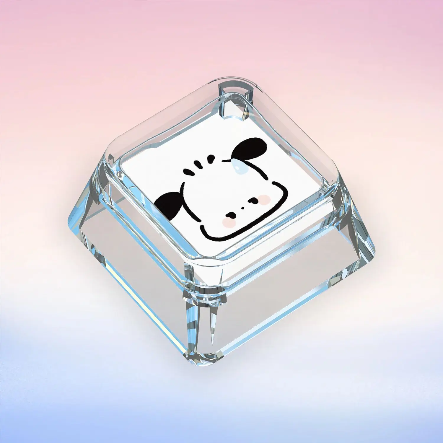 New Sanrio Pochacco Mechanical Keyboard Personalized Keycaps Cross Axis Body Cute Keyboard Cap Transparent Keycaps Gifts Toys