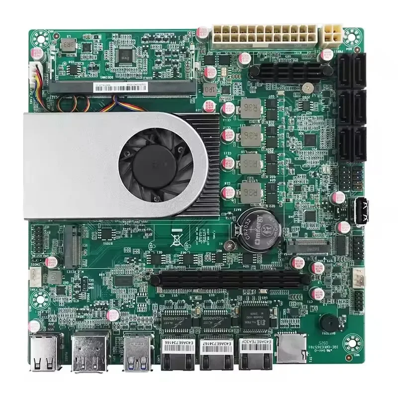1*10g 2*2.5g lans 6-bay nas placa-mãe intel twin lake n150 4 núcleos 6 * sata3.0 2 * nvme 1 * ddr5 firewall itx mainboard servidor doméstico