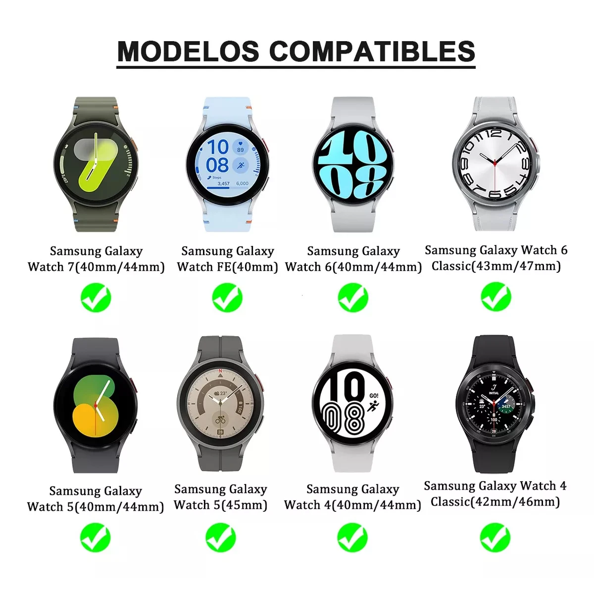 Silikonarmband für Samsung Galaxy Watch 7 6 5 4 FE 40 mm 44 mm/6 Classic/5Pro Magnetschnallenarmband Keine Lücken Galaxy Watch7 Band – Detail 7