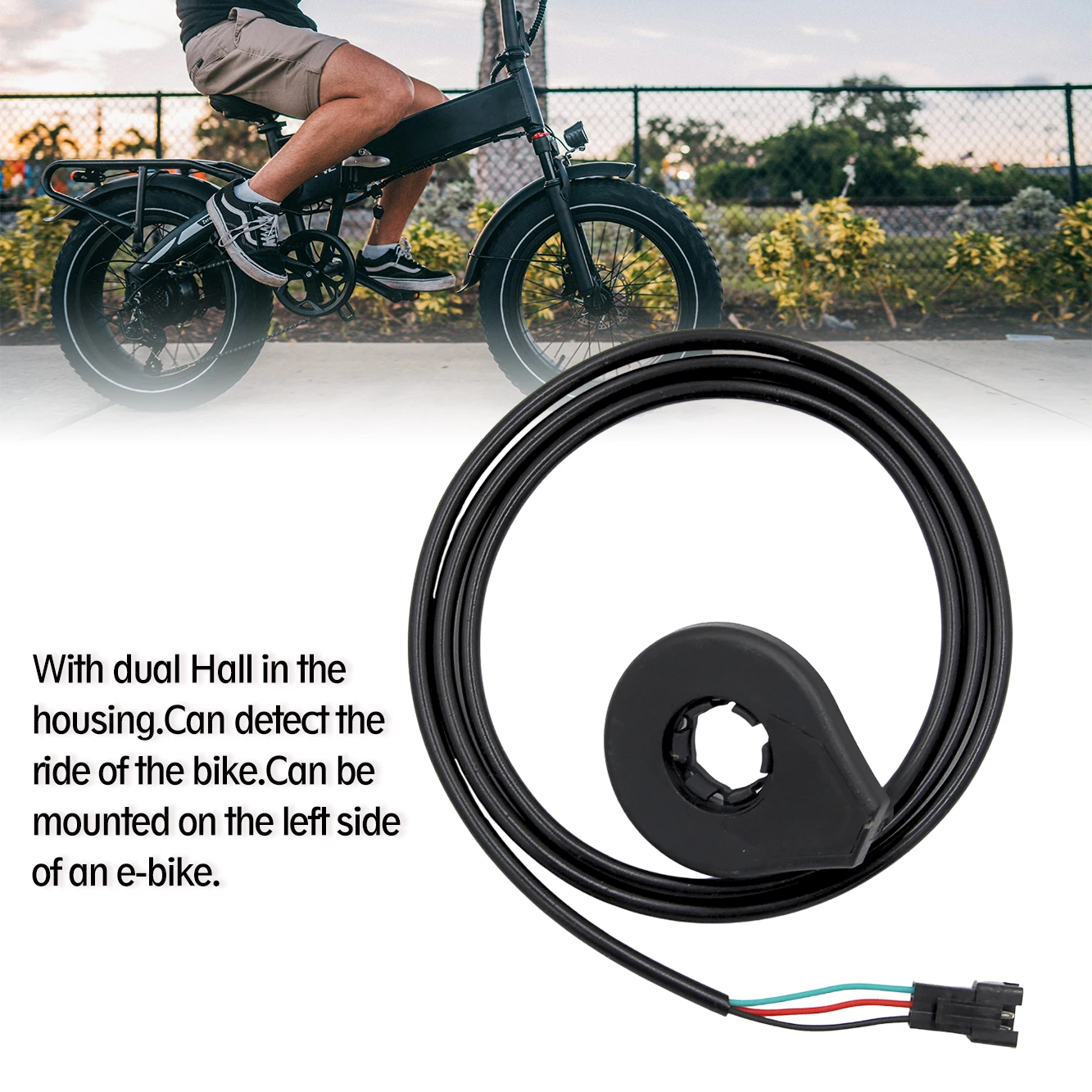 AliExpress NONE Electric Bike PAS Sensor 12 Magnets Dual Sensing Pulse Integrated Auxiliary Sensor Electric Bicycle Speed Sensor Bike Accessory