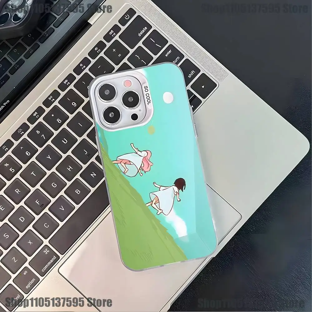 Funda de teléfono A-Aliens Stage Suas y Mizis para iPhone 17,16,15,14,13,12,11,Pro,XS,Max,Plus,Mini,SE4,E, funda blanca mate a prueba de golpes