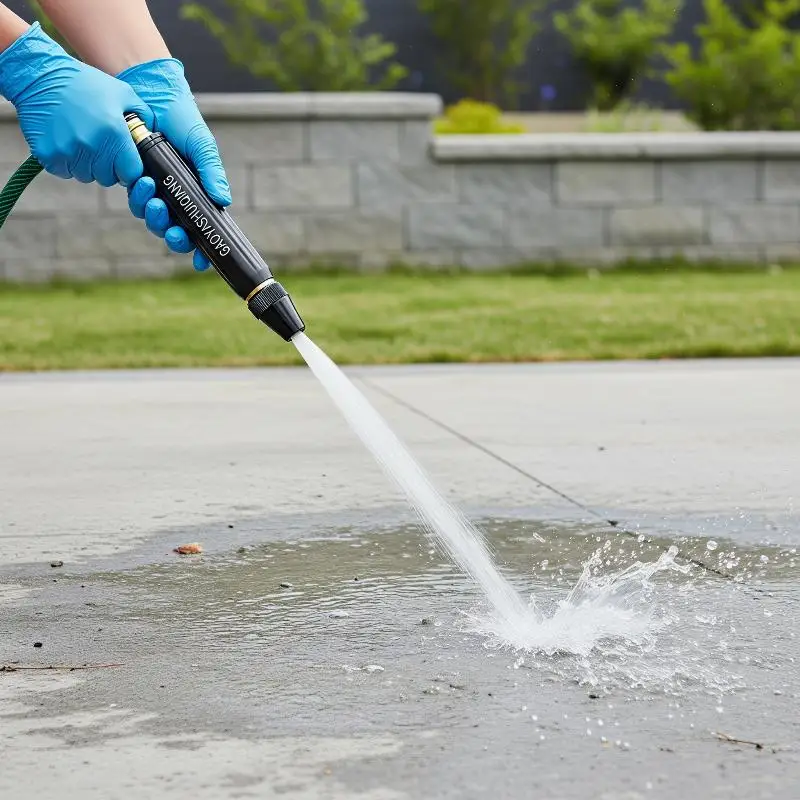 Portable High Pressure Water Gun Nozzle 1 Set Adjustable for Travel Car Washing Outdoor Garden Watering Use