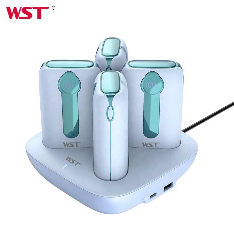 WST Capsule Series Emergency Direct Charging Power Bank 10000mah Power Banks Custom Logo Power Bank with Cable