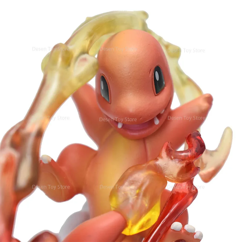 8 Styles Pokemon Figures Special Effects Charmander Squirtle Chikorita Ivysaur Vulpix Weezing PVC Action Model Figures Toys Gift