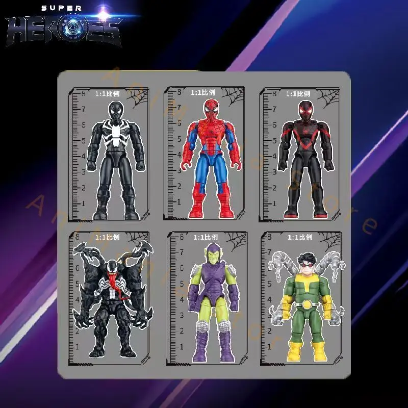 Nueva caliente Marvel Spider Man Mini figura Venom pulpo Doctor Green Devil figura de acción modelo niños regalos colección de juguetes